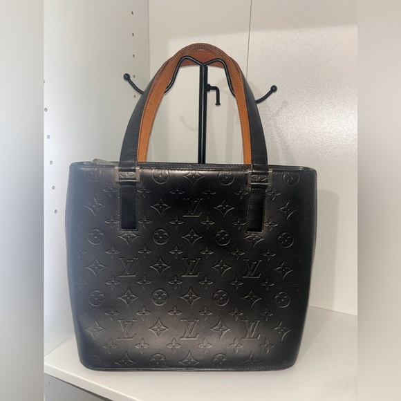 Louis Vuitton Dark Gray Monogram Vernie Stockton Tote